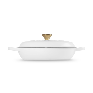 Le Creuset Signature White Cast Iron Shallow Casserole 30cm